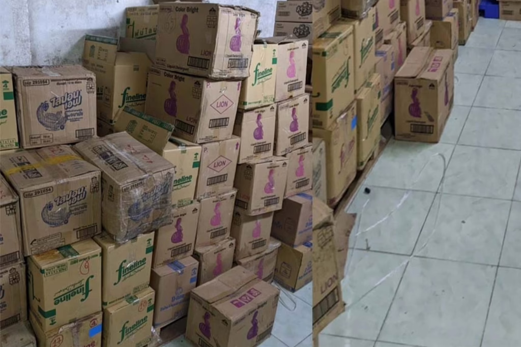 Phá đường dây sản xuất nước rửa chén g:iả quy mô hàng chục tỷ đồng